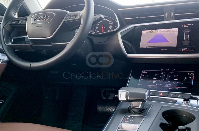Negro Audi A6 2020 for rent in Dubai 5